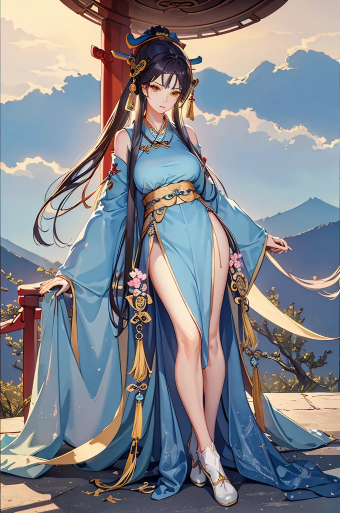 masterpiece, best quality, HD 4K, Girl, best anatomy, pretty face, pretty body, eyes, nose, ear, smile, lips, neck shoulders, sexy medieval outfit, perfect belly, thin waist, thick legs, big thigh, background scenery, bad, beach, ship port, perfect, realistic port