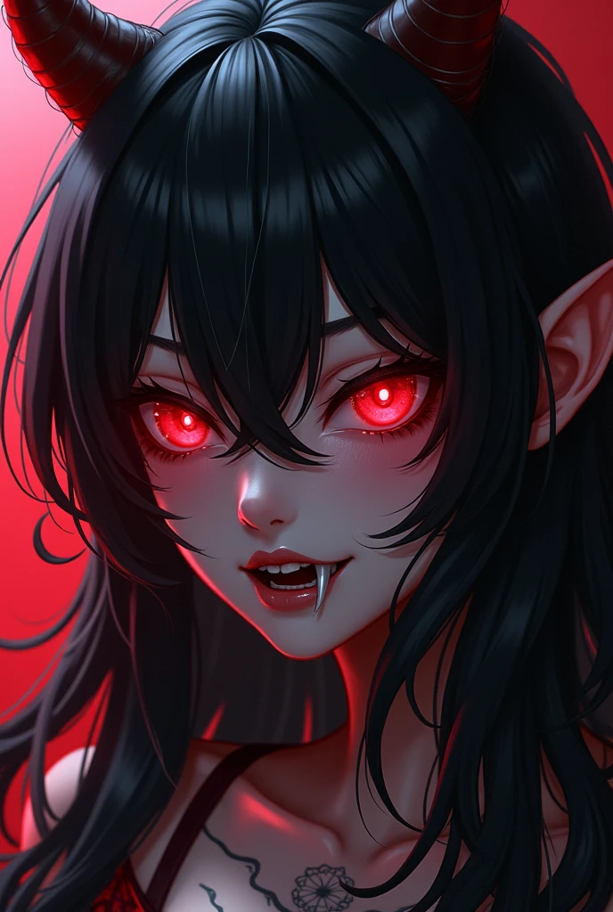 1 girl, black fur, Red eyes, Fire Witch, blood, light particles, Light rays, Wallpaper, high contrast, showy,