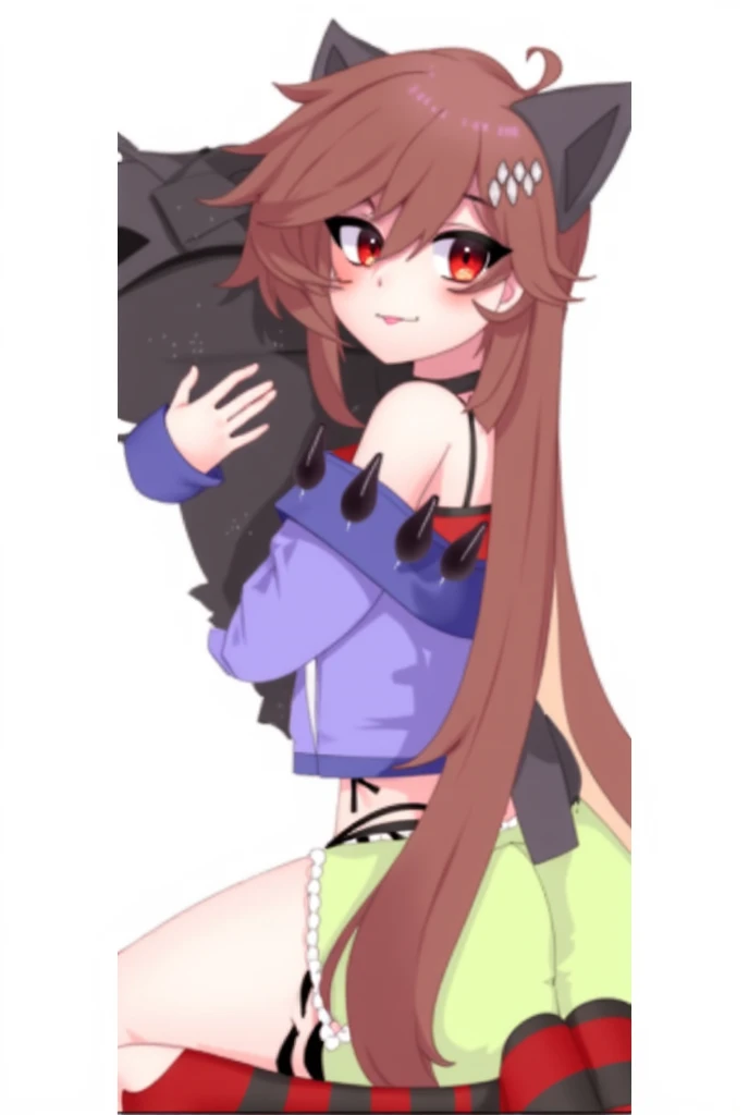 1 girl, anthropomorfic fox, anthro, fox, blue fur, blue boddy, white details, purple eyes, e621, black ears, black paws, (neon pink hair:1.35), long hair, cute, fully naked, v6 naked, male penetrating female, penetration from back, aroused, golden heart necklace, cum in pussy, ((pulled up night bra, pulled up short skirt:1.65)), virginity,