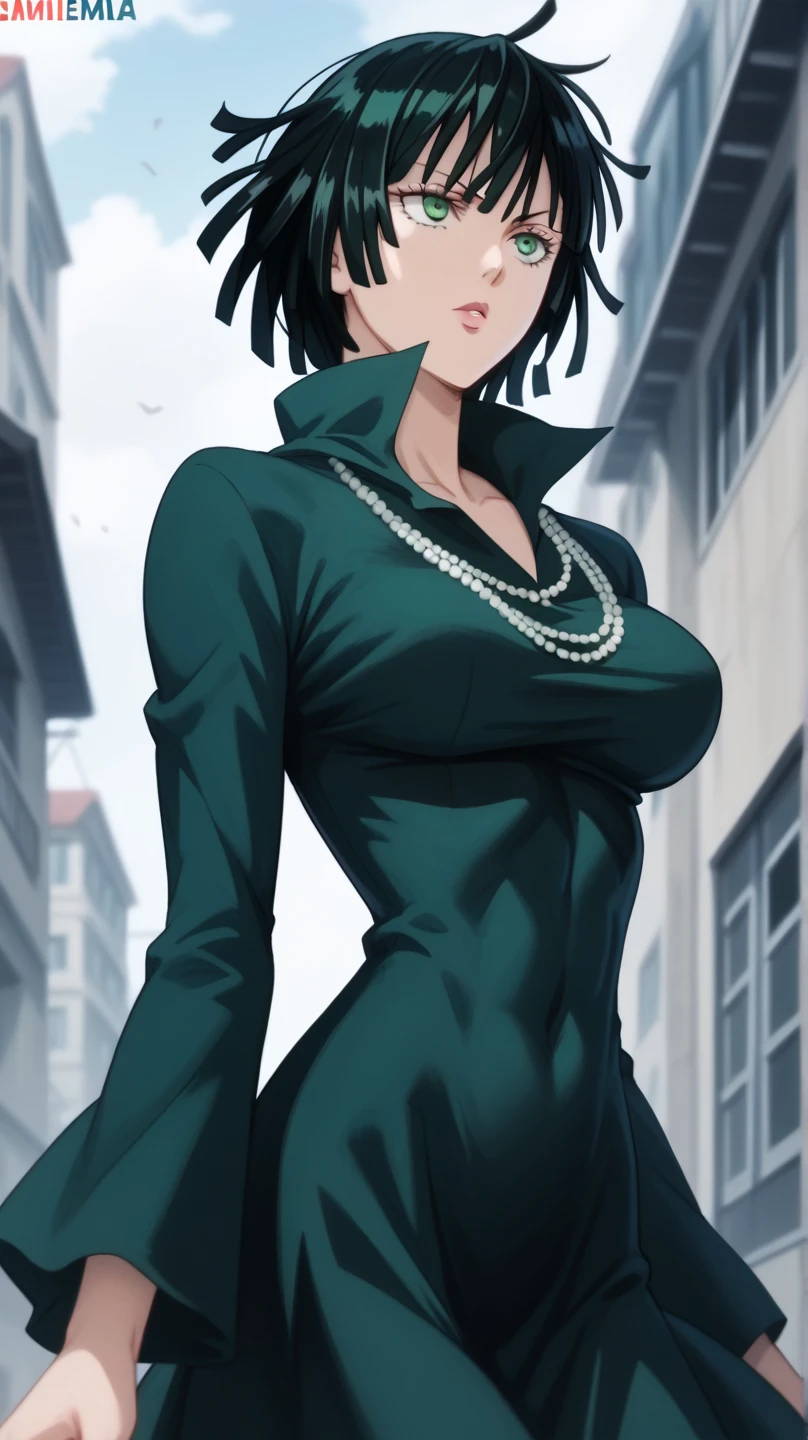 (masterpiece, best quality:1.2),((photoreal:1.1)),perfect anatomy,((solo:1.5)), ((alone)),((1 middle age woman:1.5)),(1 MILF),perfect eyes,((Maki Zenin)), ((looking at viewer:1.4)),((horizontal angle)),((straight-on)),((view from the front:1.4)),shooting from front,lighting from front,((small breasts)),((small sagging breasts:1.4)),((muscular:1.3),((do not hide your crotch:1.4)),(cod lips),((standing:1.3)),(holding your head high),((hands on hip bone:1.3)),delicate and beautiful,dark green hair,ponytail hair,detailed hair,glasses,((black Playboy bunny suit:1.3)),((black satin onepiece suit)),(high-leg cut onepiece suit),high heel,bare shoulder,white false collar,black bow tie,white cuffs,brown sheer pantyhose,(sheer pantyhose)