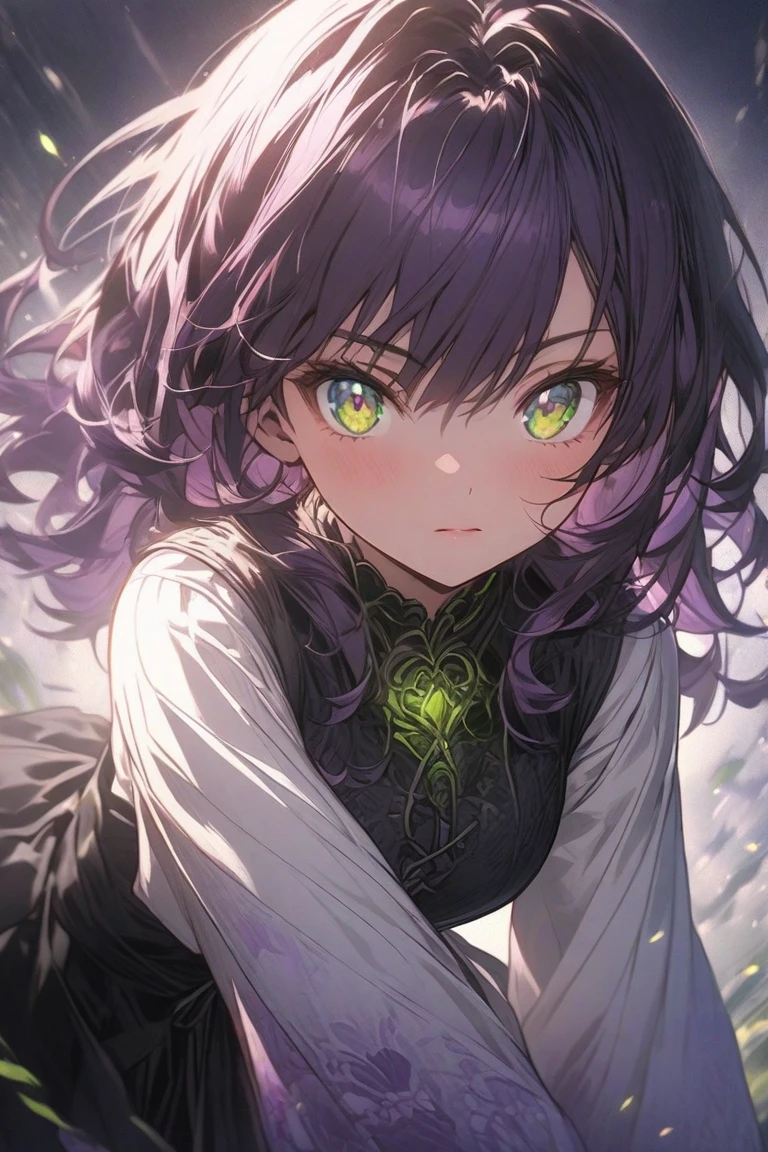 1 girl, Sensible, Alone, wide, old, looking at the viewer, blush, Green eyes, the game sucks, gloves, dress, hair between the eyes, bare shoulders, Upper part of the body, outdoor, closed lips, day, elbow gloves, halter neck, sunlight, Human, joya