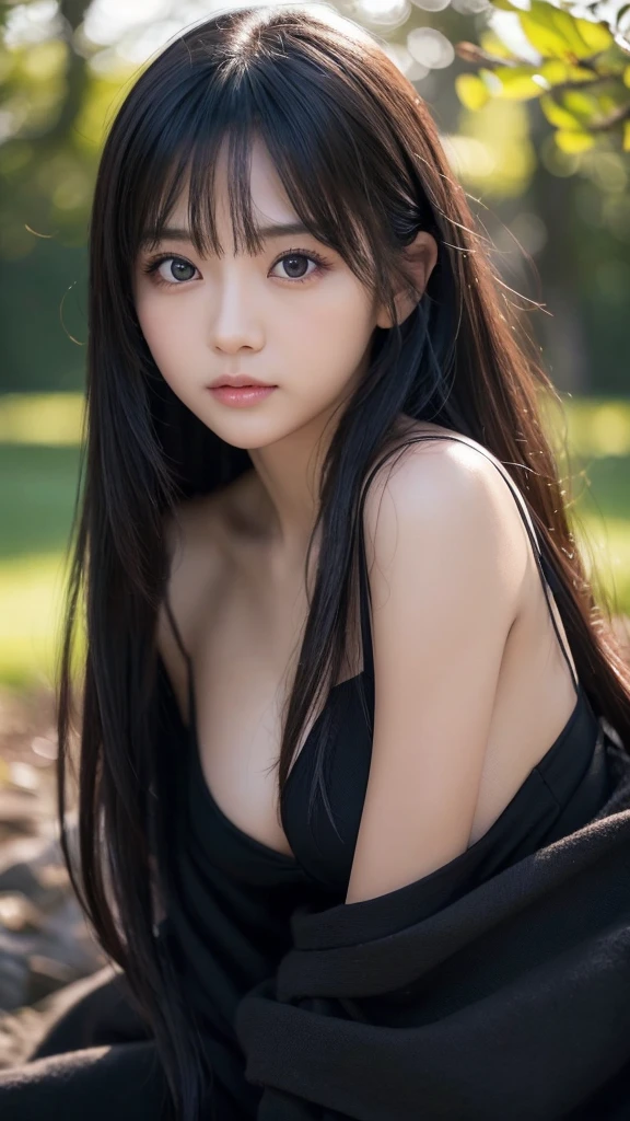 8K, Ultra-high resolution, Highest quality, masterpiece, 三分割法によるphotograph,Surreal, photograph, 1 Girl, (16 years old:1.3), pretty girl, Cute face, Beautiful eyes in every detail, 細かくdetailedに,masterpiece,One Girl:1.2, Japan Female Announcer, whole body,glaring,Black Hair,Bob with bangs, 非常にdetailedな背景, Intricate details, Shadow, Tone Mapping, Sharp focus, 超detailed, Trending on Art Station, (alone) ((Looking at the audience)) .((Gothic attire)). ((Sitting in the park reading)) ((Spread your legs)) ((White underwear)) ((Wet vagina)) ((Open your legs and show your vagina)),Delicate and smooth skin, Realistic Skin, Perfect and beautiful face ,完璧でCute face, Skin with attention to detail, Perfect limbs、Narrow waist、Thin legs)、Browsing Caution,,Beautiful leg line beauty,Looking at the audience、beauty,Long neck、(((Ideal body type))),A cup small breasts :2,、Portraiture:2、Perfect Anatomy、鮮明なdetailed、detailed、Surreal、光とShadow,Strong light