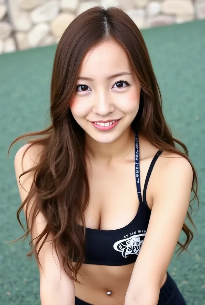 (((Flawless解剖学))),Image of a beautiful girl riding a chrome Harley-Davidson motorcycle,可能な限りリアルなFlawlessバイク,for motorcycles'The handlebars are long and chrome,Rear Angle photo ,she is wearing a black bikini and a blue top,realistic,Flawless,best image quality,professional angle of view,excellent details,ultra high resolution,realistic:1.4),high detail,focus on details,High concentration of 1girls,beautiful chestnut hair,Beautiful face with a delicate and high nose,Long limbs and slim waist like a model,White sneakers look great on your beautiful ankles,white skin is dazzling,