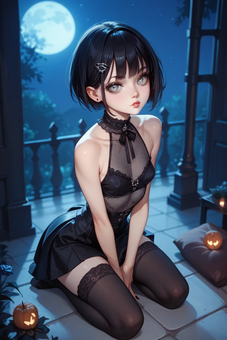 Hard Dark Gothic Makeup、Maniacal、Deep night sky、horor、Black Dark Eyeshadow、crying how bright、mourn、Good skin luster、Long hair straight hair、Dark Gothic Makeup、Dark smile、Restless Palace、Expressions of sexual arousal、Fragrant beauty、22year old、Lying、seductiv、Strong sexual pleasure facial expressions、A look of shame、Dark Gothic、Gothic lolita、bell sleeves、Wizard Sleeve、Obscene look、Stained glass background、masutepiece、Best Quality、Refers to 5 books、Sweat glitters on my chest、Expression of sexual pleasure in anguish、Drunken face、maid clothes、Mysterious、noble、Face holding back the toilet、Flirty gothic loli clothes、the body is wet and shiny、Transcendent sex appeal、open your legs sloppily、Lots of glitter on the thighs、I'm sweating a lot、Affectionate smile、twin-tail hair、my thighs are extremely wet、Jet black ruffled skirt、Shaded、Blue eyes on the right, red eyes on the left、Gothic bed covered with roses、Transcendent Bewitching Pose、all fours pose、Gravure photography、arch your back、stick out buttocks、Close your eyes and sleep、Pose、crawl on all fours、doggy style pose on bed、knee high socks、thigh-high socks、Sticky and profuse sweat on the thighs、Tons of sticky shiny thighs、Sweat shining generously on the thighs、The whole body is shiny with sweat、Glamour、A sexy、platform heel shoes、Quite sweaty、My thighs are sweaty、mysterious dark makeup、Chest size is modest、black lipstick、Heavy dark gothic long dress、Thighs are more glamorous、light pink hair、stain glass、black metal world、