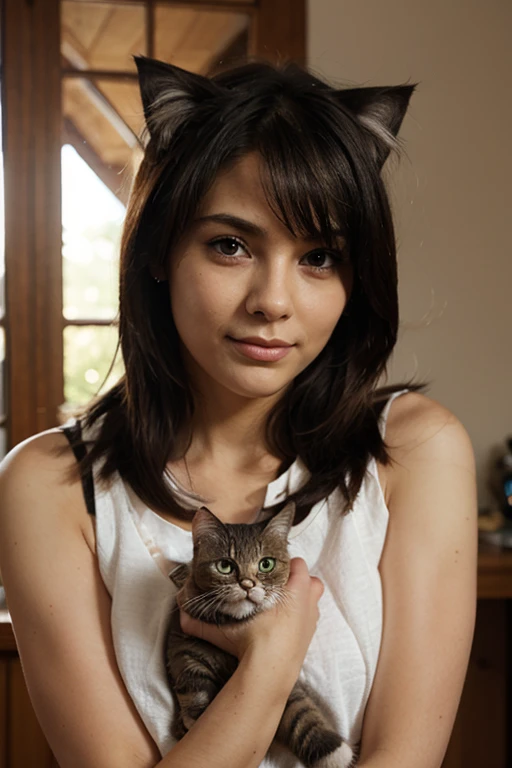 Cute ash cat - SeaArt AI