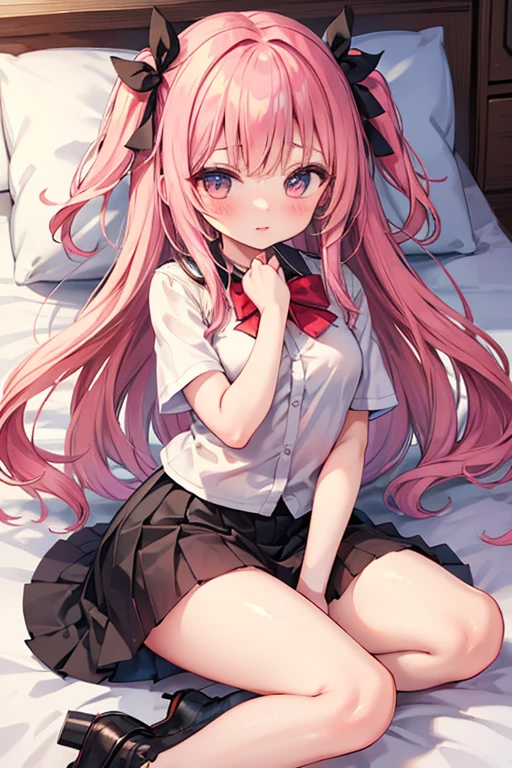 (8k, 最high quality)、Ultra-high resolution、adorable、最high quality, beautiful, Absurd beauty, 最high quality, beautiful, Absurd beauty,Ultra-high resolution、 girl、Small breasts、((Braided Hair))、uniform、 ,  (cryin) ,Cute Characters, Most detailed, high quality、(missionary, boy, penis, lying, vaginal, ass pov, sex, nsfw)、nose blush、steam、Shiny Hair、Very fine and beautiful bright eyes、be scared、Very detailed, clear and beautiful face, Being stripped of clothes、Slender body、Awards, Anatomically correct、((Scared))
