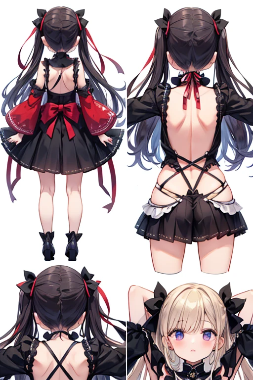 NSFW,Signed Party Dress、Ajax、Strapless Dress、Bare shoulders、Black mini hat、Removable sleeves、High heels、pantyhose、Long skirt、Black Bridal Gauntlets、Long skirt、hair band、ribbon、Black Dress、flower,(Perfect hands),(Perfect Anatomy),(masterpiece),(highest quality),Embarrassed,blush