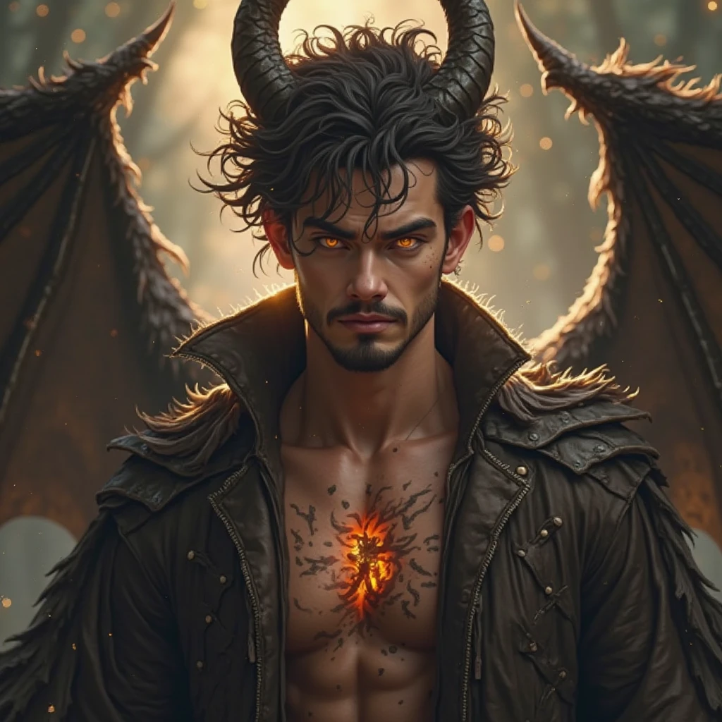 (masterpiece,High quality,Top quality,super detail, best quality ,)1 man,devil,holding a lantern ,scary,horny,skin details,hd,2d,