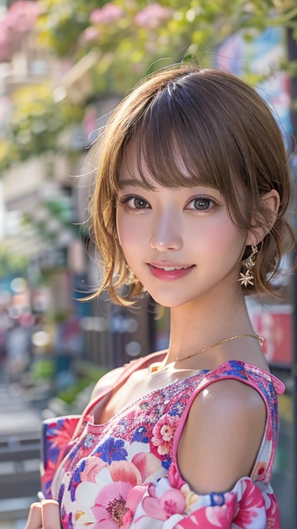 (8k, RAW Photos, Highest quality:1.2), (reality, reality的:1.4), (非常に詳細な8kwallpaper)、Sharp focus, Cinema Lighting, 細部までBeautiful Eyes, Asymmetrical bangs, Glowing Skin, Highly detailed skin ,High resolution, Attention to detail, Detailed hairstyle, Detailed beauty face, Hyper Real, Perfect limbs, Perfect Anatomy ,1 Japanese girl,Famous idols of Japan, Perfect female body,smile,short eyelashes,double eyelid、Look straight here,Stand up straight and face me, whole body ,,look straight at me,Streets of Europe、Tabletop、wallpaper、reality的、Bright lighting、Professional Lighting、Face Light Smooth Lighting、Japanese women、Adult、Beautiful woman、action、gravure、Sexy、so beautiful、Beautiful Skin、Beautiful and detailed、Detailed face、slim、moderately、((short hair))、((Brunette Hair))、Brown eyes、Looking into the camera、Small Bust、Pretty face,, smile, Blurred Background, 超High resolution, Backlight, Top-down angle,whole body、Accurate 5 fingers, software , Bony body, Japanese women, One person, Perfect body, 超Detailed face, Detailed lips, Beautiful Eyes, double eyelid, Light brown hair, Asymmetrical hair, Asymmetrical bangs, Messy Hair,(Brightly colored, high-end white opera tutus and leotards:1.3), (Gorgeous embroidered kimono:1.3)