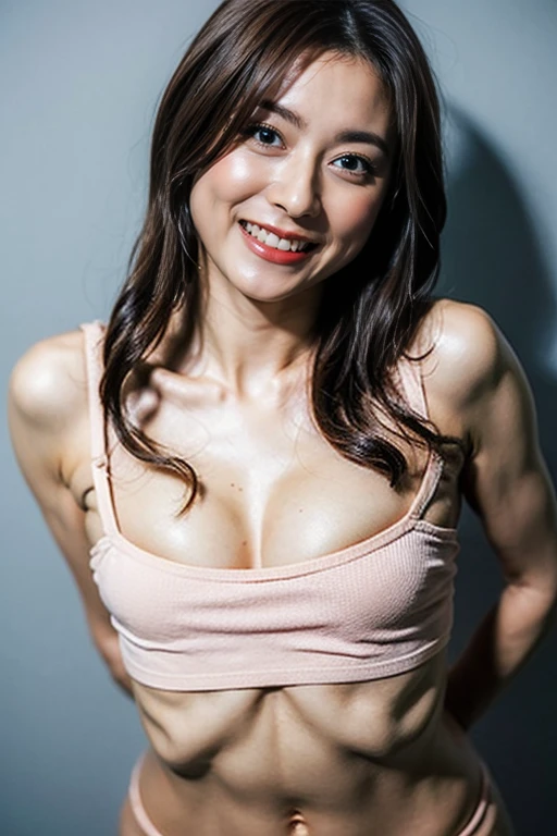 masterpiece、1 beautiful girl、Fine Eyes、smile、highest quality, 超High resolution, (reality: 1.4), Cinema Lighting、Japanese、15-year-old junior high school student、Asian Beauty、so beautiful、Beautiful Skin、Body facing forward、Face close-up、Upper body close-up,(Ultra-realistic)、(High resolution)、(8k)、(Very detailed)、(Beautiful and Fine Eyes)、(Very detailed)、 (wall-)、Detailed face、Bright lighting、Professional Lighting、Looking at the audience、Look straight ahead、Diagonal bangs、Bright light Blue Hair、Nogizaka Idol、masterpiece, highest quality, Very detailed, shape, Sage_(dq3),Long Hair, Blue Hair, Circlet, Red eyes,Small breasts, Yellow gloves, Upper body naked、topless、White mini skirt, belt, Cape, boots,Exposing the breasts、A strong wind blows and flips up my skirt、The skirt is lifted and the private parts are visible、Open the front of your dress to reveal your small breasts