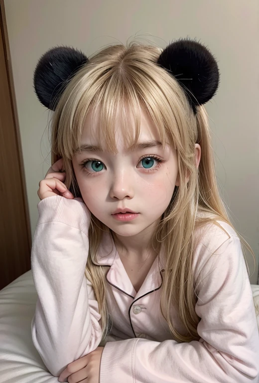 (3 girls), Young faceอินโดนีเซีย, smile, white skin, Round breast, blue eyes,(((Loose see-through blouse.(cream:1.2))))Masterpiece, Highest quality, 8k, beautiful girl, Young face、 photography, Cute face, thigh,embarrassing valley、รอยsmile、((((((12 years old))))))、small waist、 ((Busty breasts))blue eyes(((big breasts:1.0)))cat ears