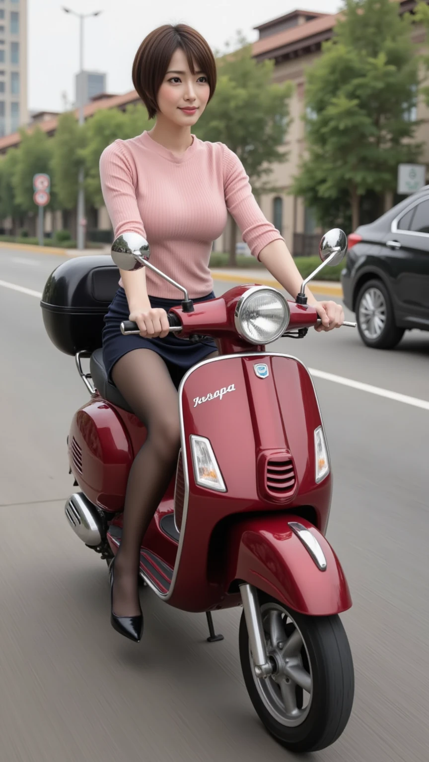 Mia Kalifa on scooter