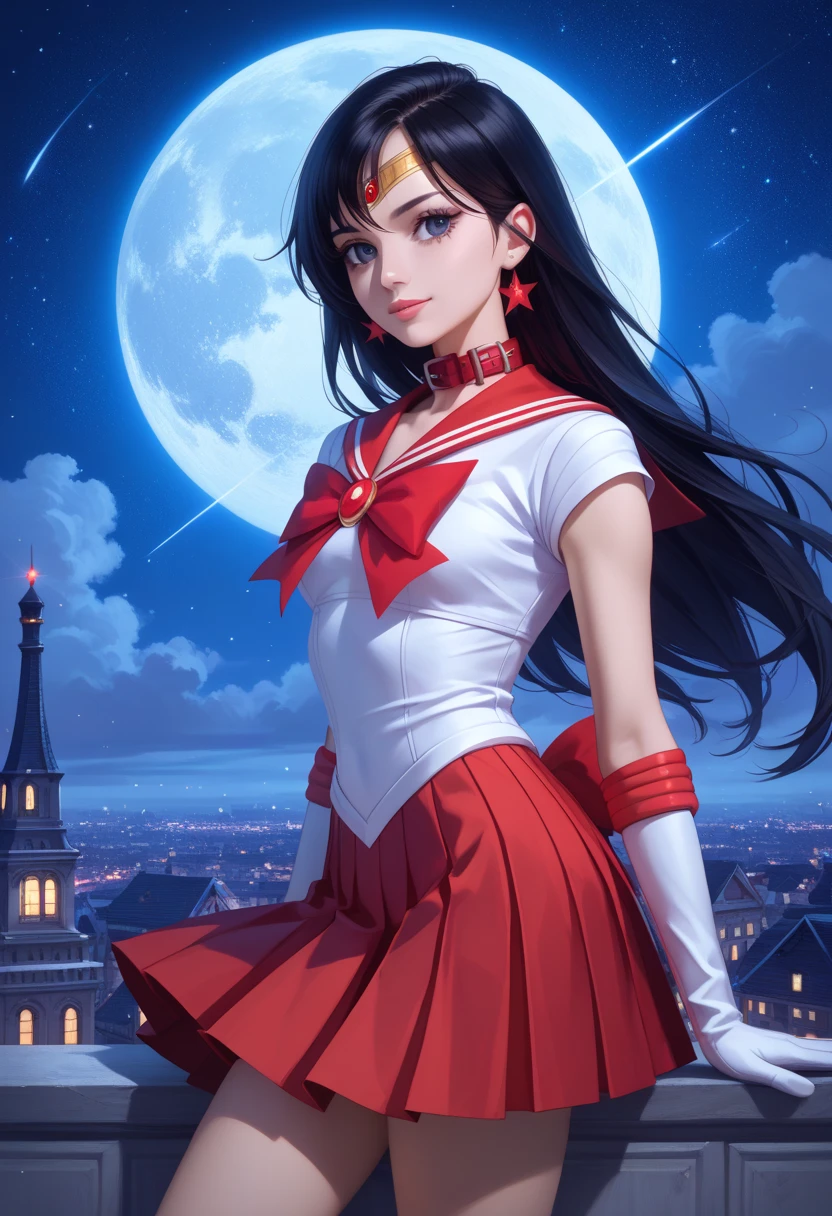 masterpiece, best quality, (1girl), supersailormoon, detailed face, happy, face focus, nigh sky, moonlight, moon, city at night, white gloves, detailed eyes, detailed face, detailed background, multicolored clothes, sailor senshi uniform, multicolored skirt, hair ornament, red bow, brooch, heart brooch, earrings, crescent, heart choker, heart, miniskirt, long hair, back bow, crescent earrings, tiara, yellow choker, boots, knee boots, red footwear,
<lora:super_sailor_moon-09:0.8>, (in Aquarium)