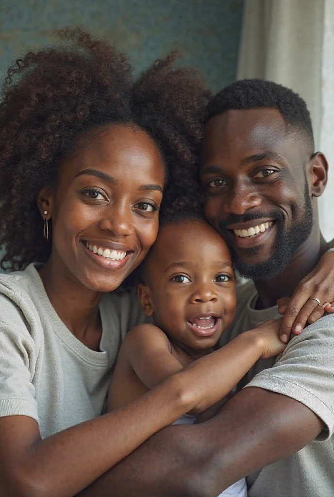 Create a beautiful young family 2 twin girls and a baby a mother and a father in Christ strengthens them