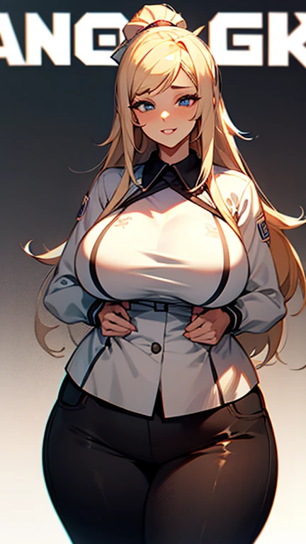 A girl who wears military clothes, brown heirs, big breasts, anime cartoon, german third reich, ((highest quality)), ((masterpiece))