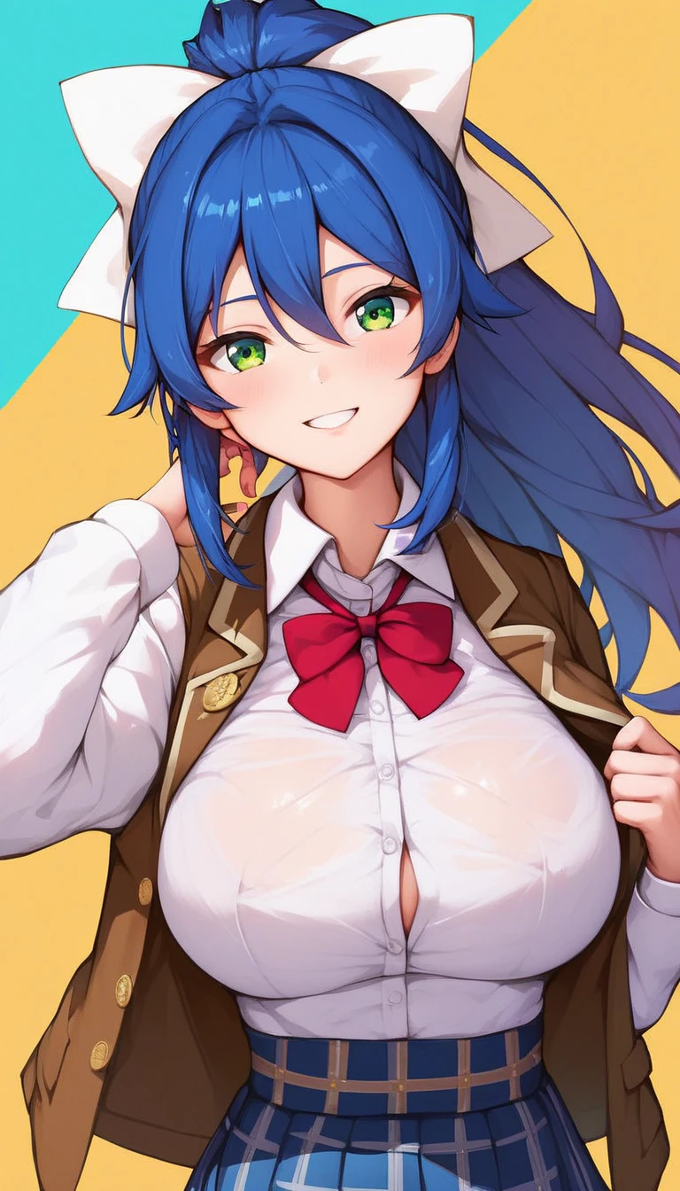 Cute big breasted girl bending over Bust size is 3 times larger than underbust 服はビキニを着ている。 My breasts are too big and saggy