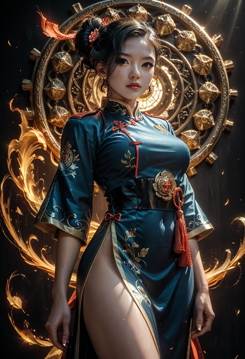 Masterpiece, best quality, 8K resolution, 9:17 picture, wuxia 1girl, beautiful Chinese beauty, beautiful big eyes, plump pale lips, beautiful breast details, thin waist, perfect belly, beautiful legs, perfect figure, translucent gauze --auto