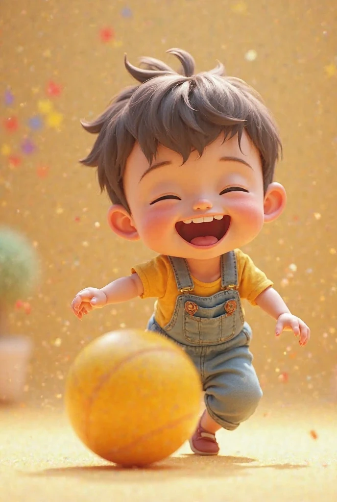 stadio。trophy,little boy portrait。laughing heartily。celebrating。cheer。Background bokeh。