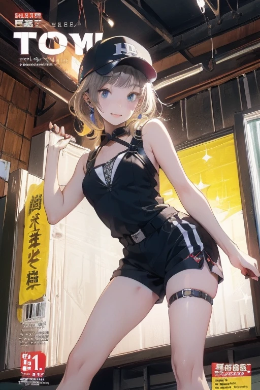 1 masterpiece, 8k quality, 1 girl, full body, solo, blonde hair, medium hair, aquamarine eyes, watery eyes, tears, medium breasts, thighs, thick thighs, wide hips, hairy pussy, pubic hair look, very expression upset ((exaggerated)), nervous, pout ((very very exaggerated)), (((swollen cheeks (very exaggerated),))) blushing, crying, drops of tears, black gloves, blue sweatshirt, shorts, tight shorts, bicycle shorts, cameltoe, pantylines, fingerless gloves, gloves, hoodie, pink and blue sneakers, jacket, open jacket, tight clothing, sports bra, looking at viewer, assertive woman, feminine focus, dynamic pose, standing , angry pose, legs, legs apart, public indecency, bus stop, blue sky, day, panel, anime style, sign, Spanish letters, thought bubble, symbology,