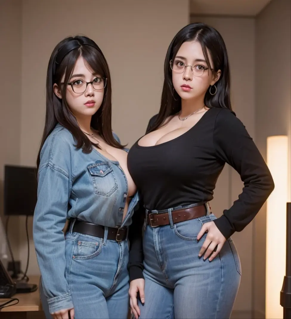 A gorgeous and distant girl,having a ponytail,wearing casual shirt and hot pants,thick thighs,fleshy thighs,revealing her thighs,big natural breasts,huge round breasts,busty young girl,supermodel figure,perfect body,teen,wearing glasses,sitting on the podium