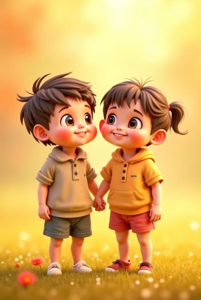 boy name was mayank and girl name was varsha written on tshirt sitting with each other