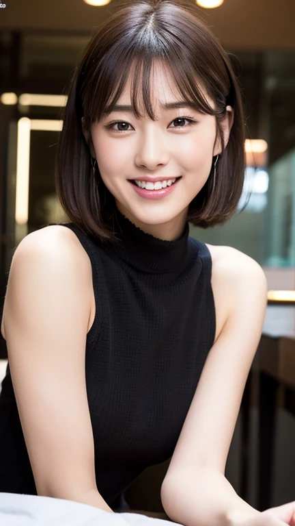 masutepiece, Raw photography, 8K, A hyper-realistic, Photorealsitic, Live action, 1人の女性, A Japanese Lady, 20-year-old bewitching gravure idol, slim figure, (((Full body fishnet stockings))), (((small tits:1.8, Cute smile with a smile, A detailed face, eyes with large spots, 二重まぶた, Super Idol, kawaii faces, a small face, Pretty Woman, Realistic cute female face, Rumored pretty woman, idolface))), Dynamic Poses, big breasts thin waist, fullllbody, erect through, A sexy, captured from behind
