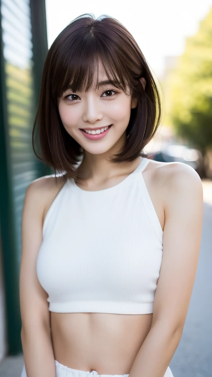 8k,(RAW photo),(best quality, masterpiece:1.2), (realistic, photo-realistic:1.25), ultra high res,
(), very cute 1girl, kawaii, (smiling), (loli), (loli fac4), (plump body:0.9), (little:1.25),
(nude:1.1),
arrassed:0.1), (full-face blush:0.1),
(flat chest:1.1),
in street, form below,
free pose,
cowboy shot,
(short hair:1.2), parted bangs, dark brown hair,
Glossy Skin, clear white skin,