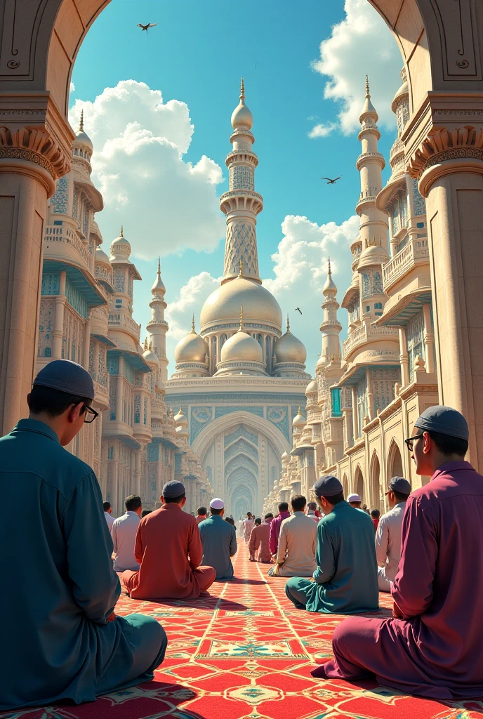 Create a photo of a video project for an online madrasah institution