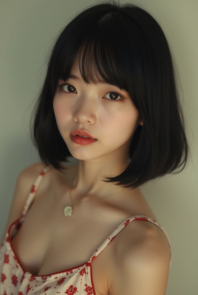 Highest quality、Ultra-high resolution、(Realistic)、18-year-old girl、((((tube top slipping down))))、((((I can see your nipples)))),Hyper Detail、Super Realistic、(Realistic)、More about beautiful skin、(masterpiece:1.0)、(Highest quality)、(Ultra-high resolution)、8K resolution、Canon EOS R5、135mm、Absurd、Very detailed、Sharp focus、Fine skin、(((Chirarizum、Small breasts)))