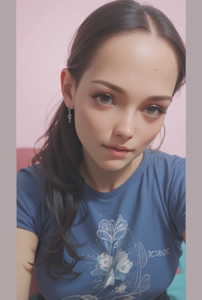 Obra maestra:1.4),, (La mejor calidad:1.4),, ultrahigh resolution,, 8k, CG,, (extremadamente delicado y hermoso:1.2),,La parte superior del cuerpo,, 1girll,, solamente,, fashi-girl,, Pulgarcita,Princesita,Blue taffeta cut dress,Bajo enormes setas,Bosque Backgrou ,Delicate representation of facial features,ojos almendrados,Delineador de ojos delicado。long eyeslashes,Ojos verdes,pupilas negras,Hay luz de estrellas en los ojos,Delicados detalles de labios,Oil paint quality,Estilo de pintura gruesa