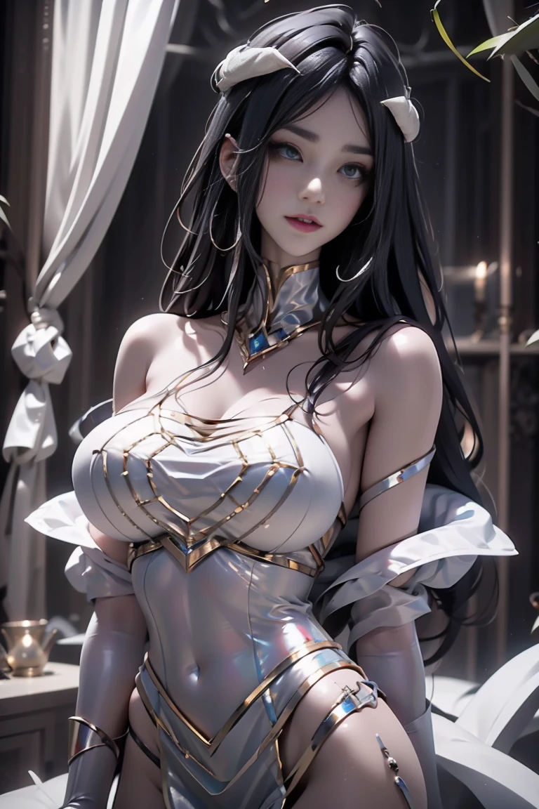 8K,Close-up of a woman in a white and black dress with very small breasts、Dark hair、Werewolf with small breasts of a girl,Super beauty,(Lifelike)Blue eyes,,assassin,Chengwei Pan on Artstation、 Yang J 作、 Intricate fantasy art、Stunning character art、 Fanart Meilleure ArtStation、 Magnificent and elaborate character art、 Maid costume、Highly detailed artgerm、 Detailed Digital Animation Art、 ArtGerm on ArtStation Pixiv、 Girl in armor、dynamic ungle、超A high resolution、a smile、real looking skin、魅惑的、A sexy、active、Wolf ears,Littles small breasts,