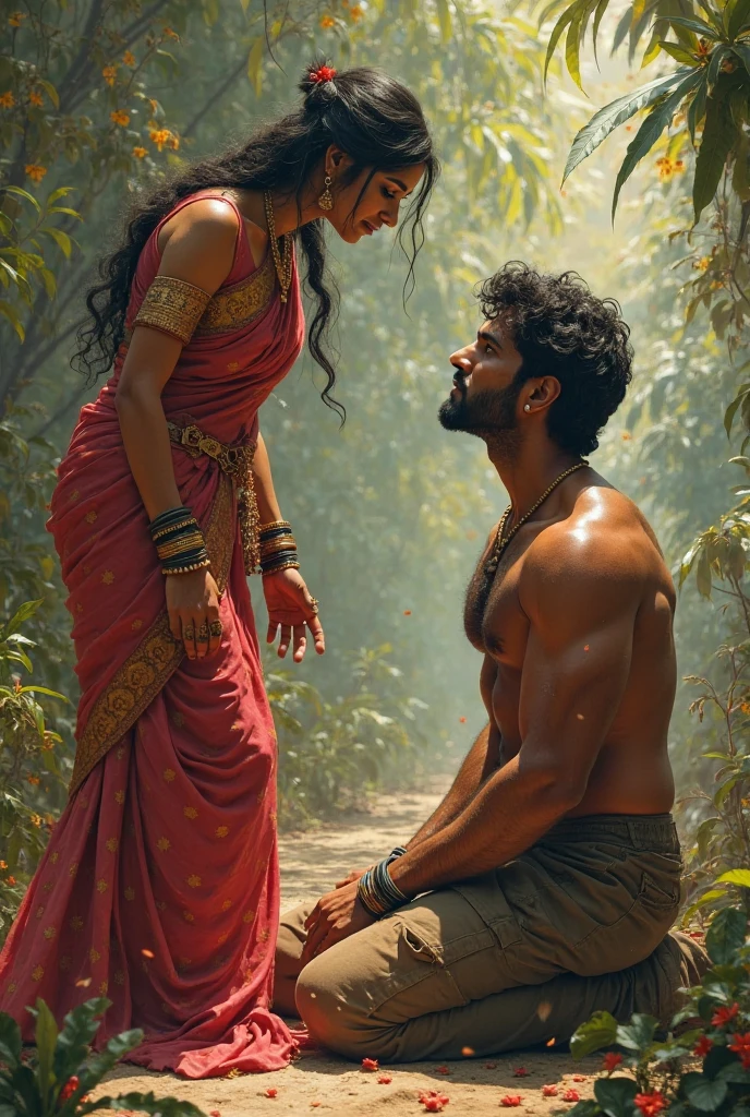 Ram and Sita , hot body, bikini ,wide leg