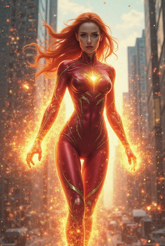 New fire power super hero costume
