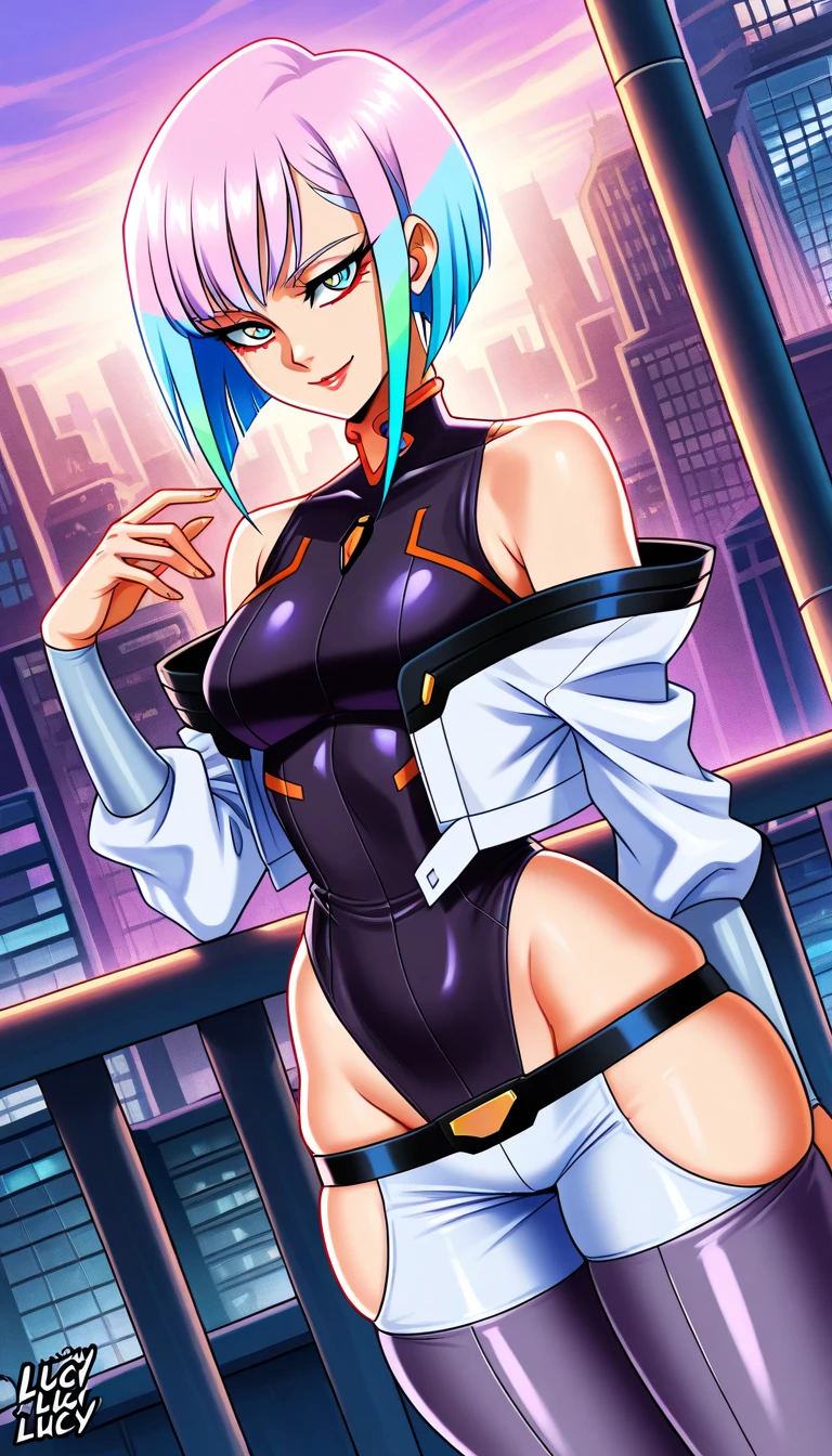 (((Yankee sitting:1.4)))、(((open legs:1.4)))、(((Wide-open legsでしゃがむ:1.4)))、(((Spread your legs in an M shape:1.4)))、BDSM、Queen、mistress、(((One girl)))、solo:1.8、(((Aqua blue latex elbow gloves:1.4 )))、(((Aqua blue latex corset dress:1.4)))、(((The corset dress is decorated with beautiful lace.)))、(((Corset dress with shoulder straps)))、(((Aqua blue latex tight mini skirt:1.4)))、(((アクアブルーのThigh-high boots)))、(((Black fishnet stockings:1.2 )))、(((Stiletto heels:1.4)))、(((Black latex panties)))、(((Black latex bra)))、(((Black leather collar)))、(((Sexy pose:1.4 )))、Wide-open legs:1.2、(((Erotic)))、(((Cowboy Shot)))、(Tokyo at night in the near future、Rows of buildings、bustling street、Night view)、(masterpiece, Highest quality:1.2), alone, One girl, TNB Blue Rose, Anatomically perfect body、Two perfect anatomical arms、Two perfect anatomical arms、Perfect Fingers、Slim thighs、smile, View your viewers, Have, Elbow hand pockets, Thigh-high boots, Head ornament、Crystal Earrings, Bare shoulders, Cleavage、Ecstasy、Embarrassed look、Expression of sexual climax、(smirk:1.2)、((blush))