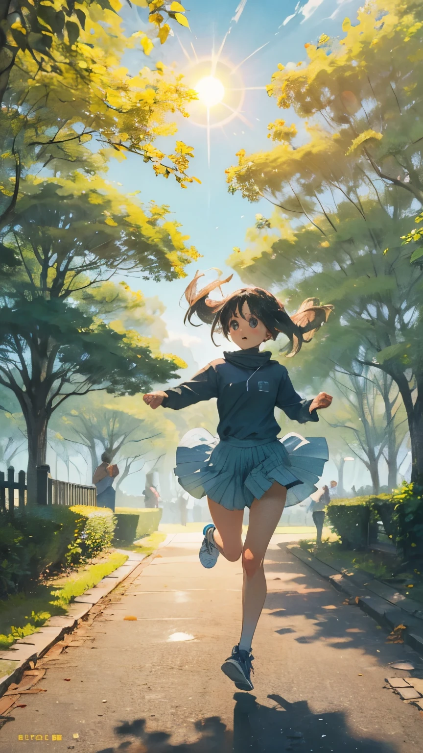 no!! The girl fell down!!