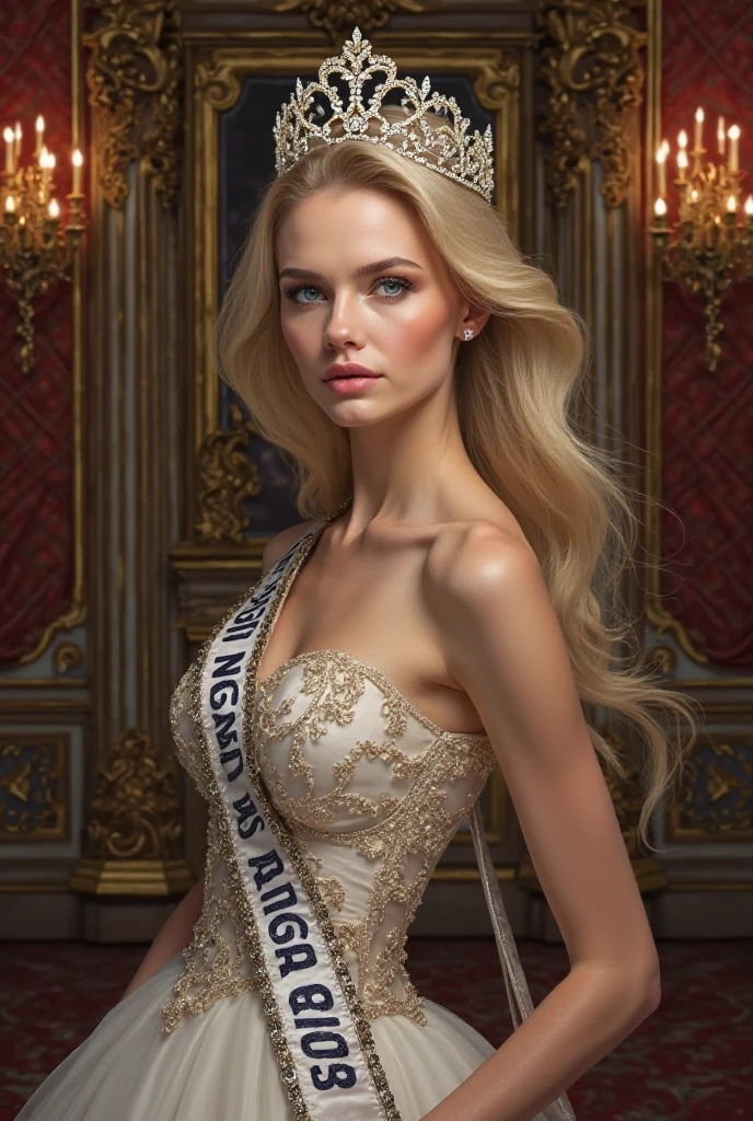 angel, armor gold (masterpiece, best quality, high resolution:1.4), 1girl, angel, skin pores texture, Hair blonde, HD , Photography, movie, cinematic, full Body, Realistic, (8k, RAW photo, best quality, masterpiece:1.2), (realistic, photo-realistic:1.33), best quality, detailed eyes blue, cute,natural lighting, depth of field, film grain, soft skin, sharp, detailed and realistic portrait of a woman , smirking lustful smile, barefeet together laying on bed, golden bikini, milf, bimbo, body over pink sheet, tiara, princess bedroom background, cover face with transparent veil, nice ass, thick hips, hands on hips