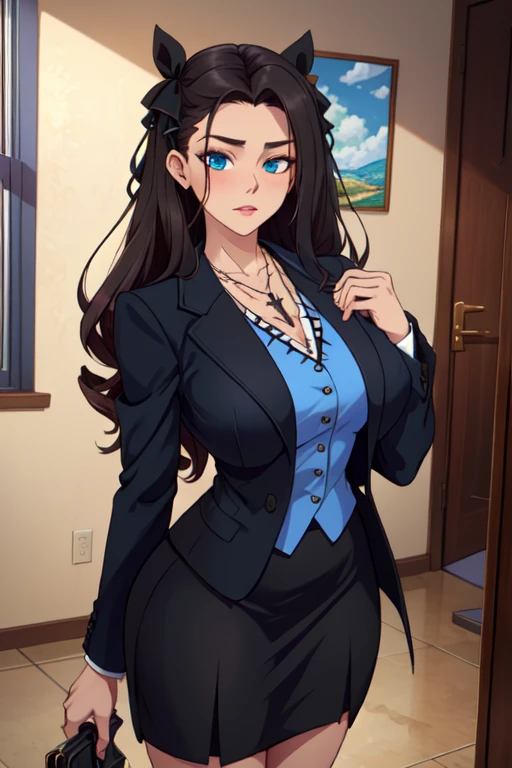 (masterpiece, best quality:1.3), (ultra-detailed), sharp lines BREAK
1girl, ((beautiful face)), middle age, mature, brunette, busty, long hair, casual home dress