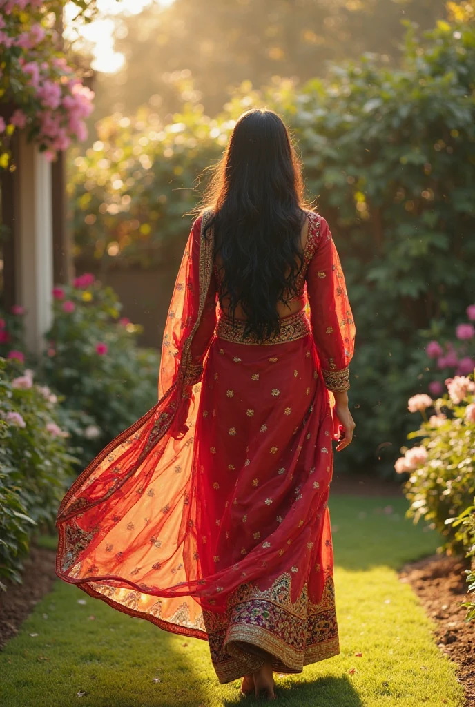 pakistani, fully body, fat ass, side view, 18 years old