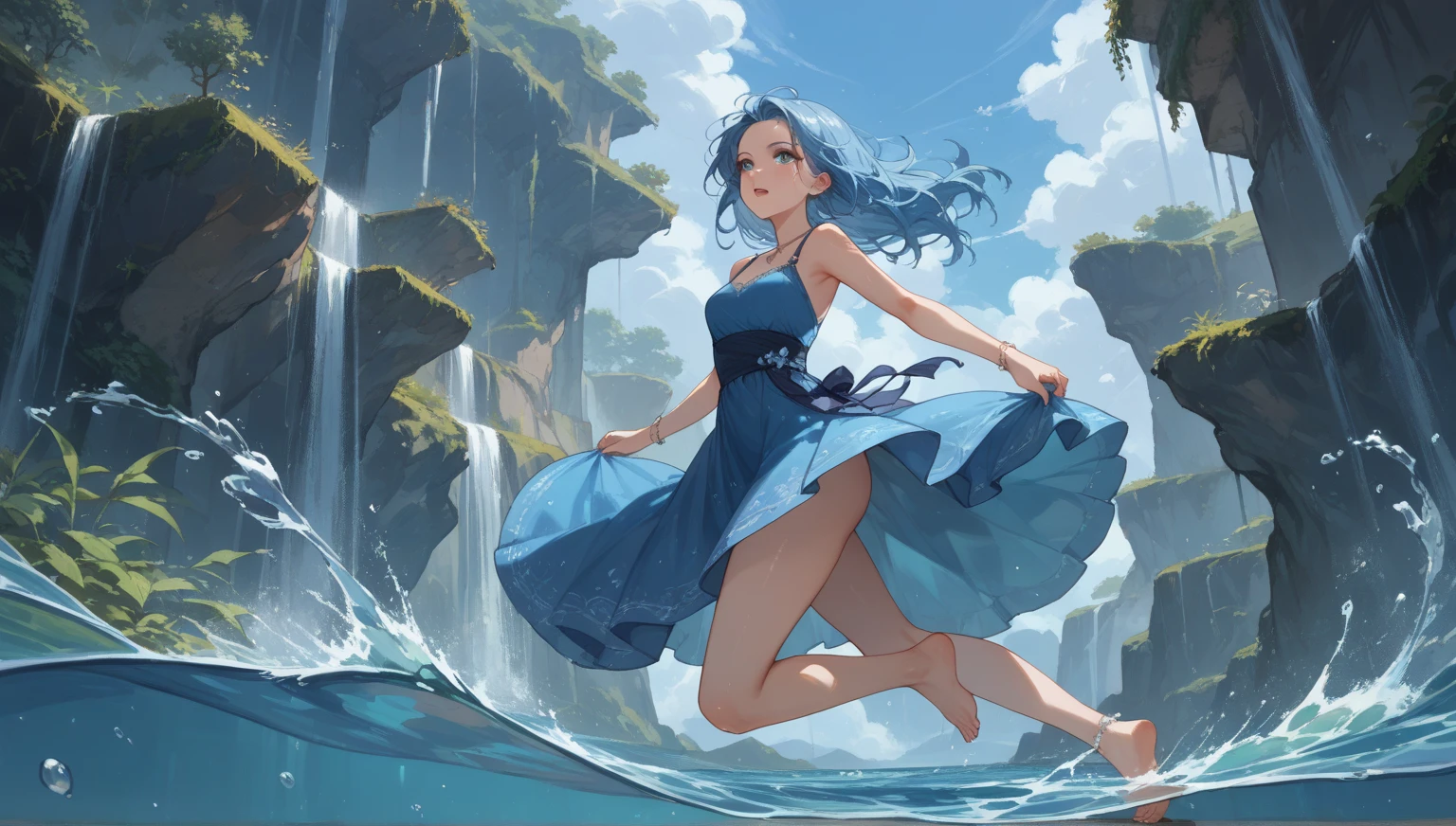 (masterpiece, best quality:1.2), 1girl, solo,standing_split, standing split,standing on one leg,
(high resolution,best quality,actual),1 girl,standing on the lake,Gaze at the moon,sparkling reflection on water,serene atmosphere,(ethereal, ethereal beauty:1.1),(flowing long hair,flowing dress),(Soft moonlight illuminates the scene),(mystery,Obsessed),water ripples,(whiss,Moderate breeze),calm and quiet night,stars shining in the sky,(delicate,delicate colors),(sublimation,sublimation beauty),(contour, contour figure),(peaceful,peaceful expression),(distant mountains,Tree in the distance),(dreamlike,dreamlike scene),(peaceful,peaceful setting),(magic,magic moment),(Lush green plants, lush surroundings),(ethereal reflections,reflection on water),(majestic,majestic view),(charming,charming sight),(peaceful,brooding mood),(light illuminates darkness),(peaceful,serene aura),(Moderate,Moderate waves),(Starlight,Starlight sky),(shining,starry night),(serene,serene beauty),(fantastic,fantastic atmosphere),(Lakeside scene,lake view),(dream,dream landscape),(ethereal,ethereal ambiance),(mystery,mystery aura),(quiet,quiet surroundings),(Lonely,serene Lonely)