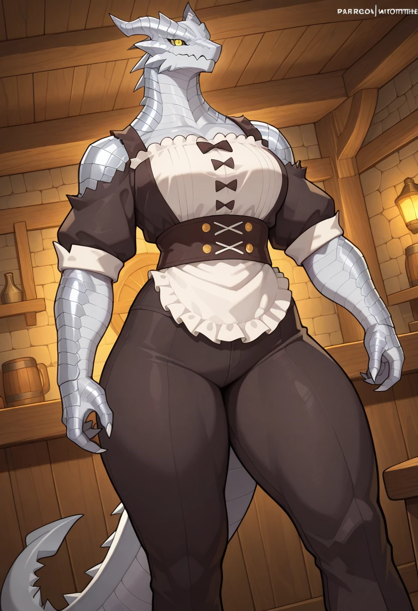 muscular_mature_horse female white_mane long_single_braid gray_furry_body blue_eyes solo Masterpiece best_quality absurdres highly_detailed heavy_roman_armor helmet cleanly_drawn_eyes anthro_only angry by_claweddrip, by_greasymojo, by_underscore-b, by_runawaystride