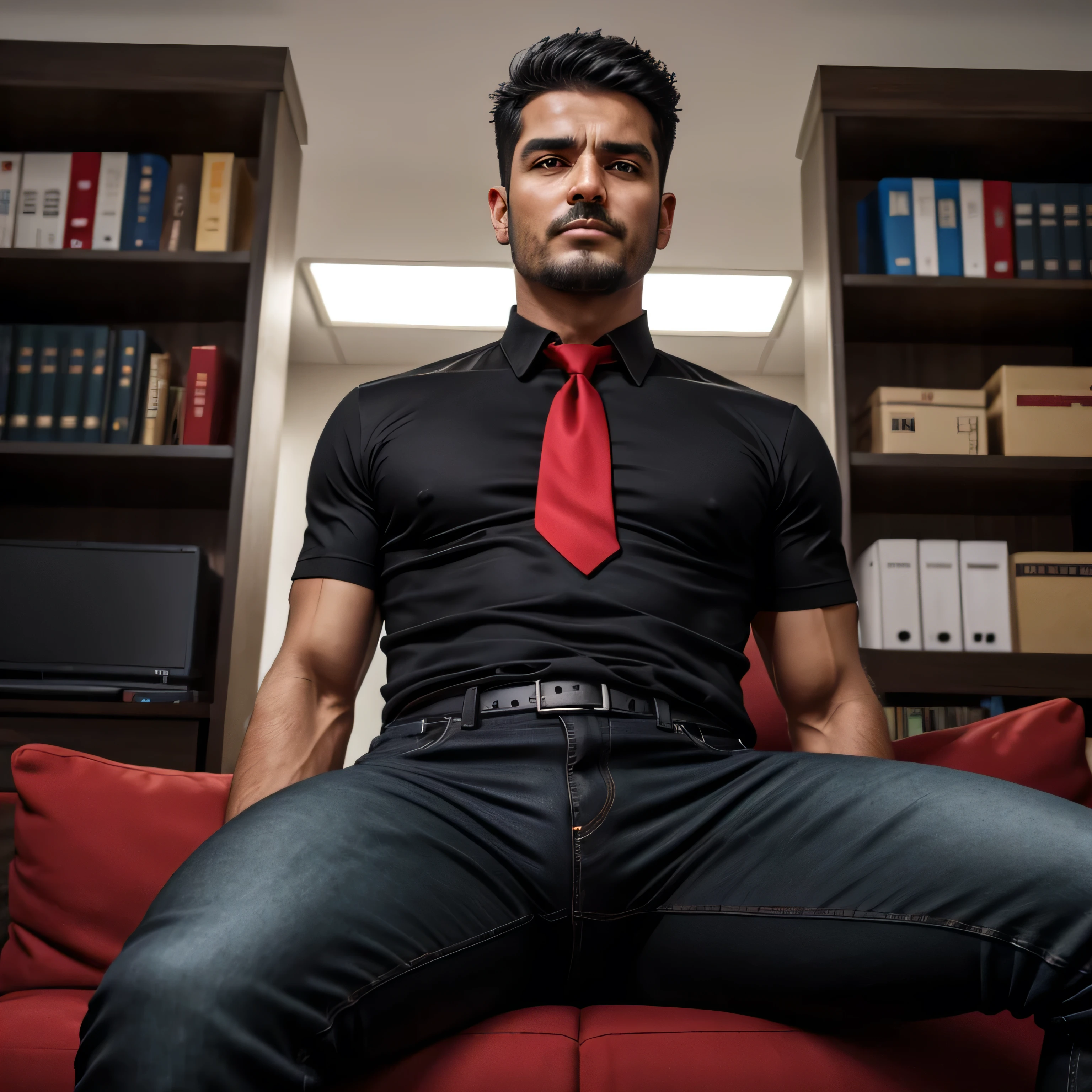Perfect big monster penis is coming out from pant, masterpiece, big balls 