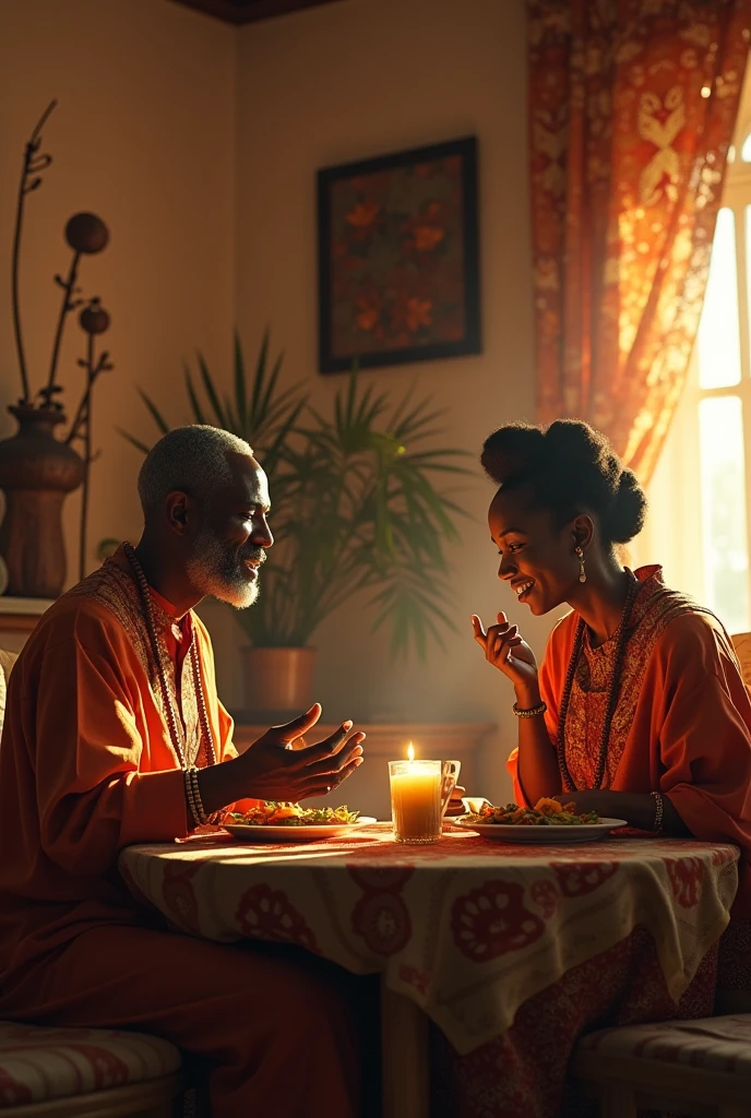 44 years of marriage anniversary of two lovely african eating