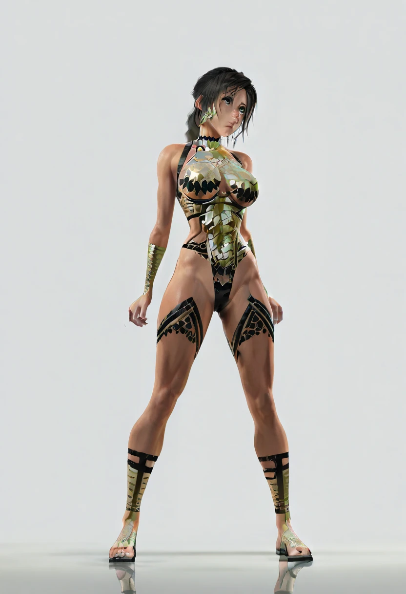 masuter piece, best qualtiy, ((realisitic)), ((1 person)), 8K picture quality, extremely delicate and beautiful, magnifica, Official art with attention to detail, Ridiculous, unbelievable Ridiculous, huge filesize, ultra-detailliert, ighly detailed, (Beautuful Women), (detailed woman), ((Perfect female figure)), Slim waist, tattooed (Alicia Vikander:Evangeline Lilly) With a powerful presence, Her body decorated with a unique blend of abstract and realistic designs, Digital Art, by artgerm, hyperdetails, Hi Top Fade, Cowboy Shot, Dark Fantasy.