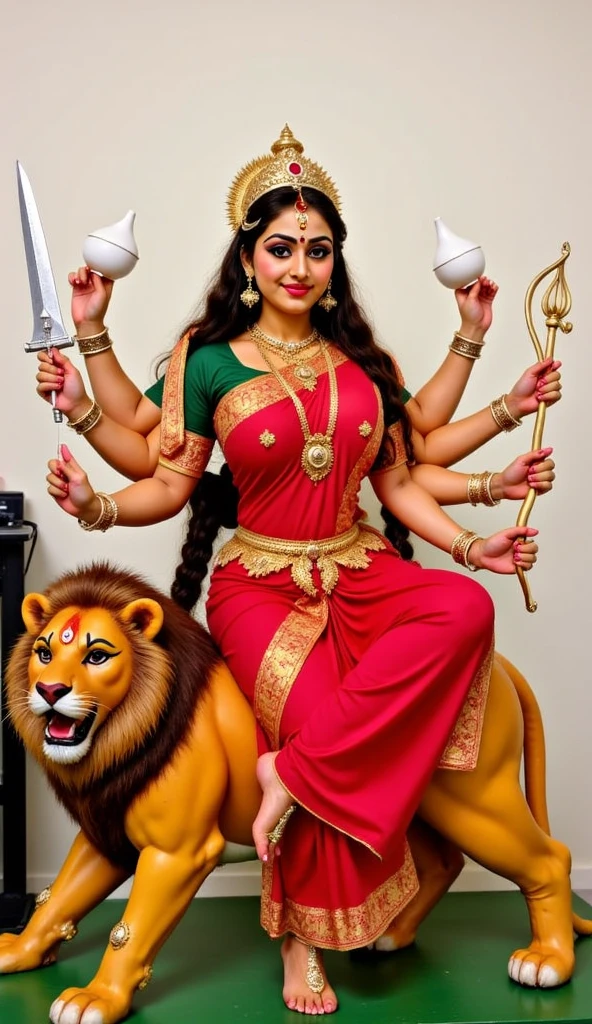 શ્રી ગેલ માતાજી એક મંદિર પાસે બેઠેલા હોય છે અને સફેદ રંગ નો સિંગડા વાળા ઘેટો તેની બાજુમાં બેઠો હોય છે અને શ્રી ગેલ માતાજી હાથ માં તલવાર,ત્રીશુલ, ચક્ર, અને આશીર્વાદ આપતા હોય છે માતાજી એ લાલ રંગ ની સાડી પહેરી હોય છે અને તેમનું બ્લાઉઝ લીલા રંગનું હોય છે અને તેનાં ગળામાં ફુલો નો હાર હોય છે અને શ્રી ગેલ માતાજી નાં માથા પર સોનાનો મુગટ હોય છે અને પગ માં સોનાના પાયલ પહેર્યા હોય છે અને શ્રી ગેલ માતાજી ઘેટાં ને દોરી થી પડ્યો હોય છે અને ઘેટાં નાં ગળે સોનાની ઘંટડી પહેરી હોય છે