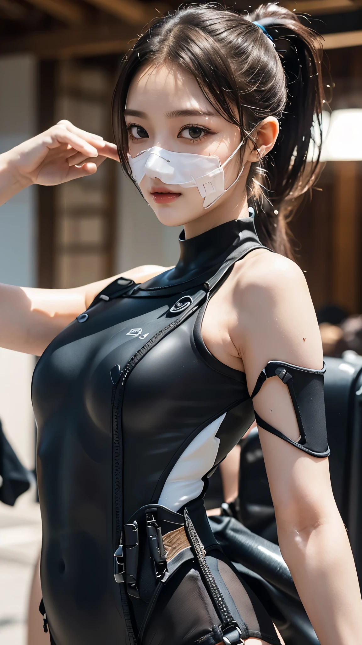 ((((Reika shimohira))))、slender、Beautiful Face、1 Girl、Big Breasts、Sexy pose