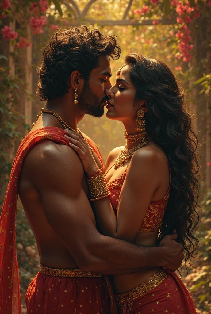 One indian hot women and men love