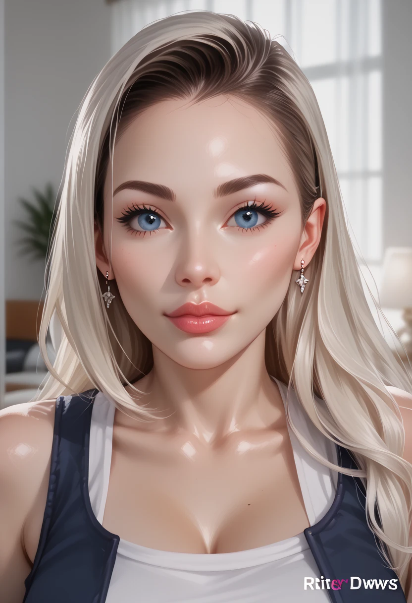 Beautiful platinum blonde