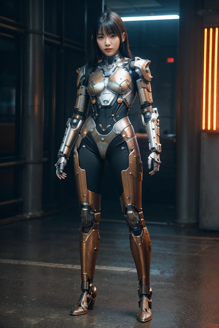 highres,absurdres,masterpiece,best quality,original,extremely detailed CG,extremely detailed wallpaper,perfect lighting,jitome,lips,makeup,standing on the stage,blurry background,1girl,
<lora:exoskeleton:0.7>,exoskeleton,