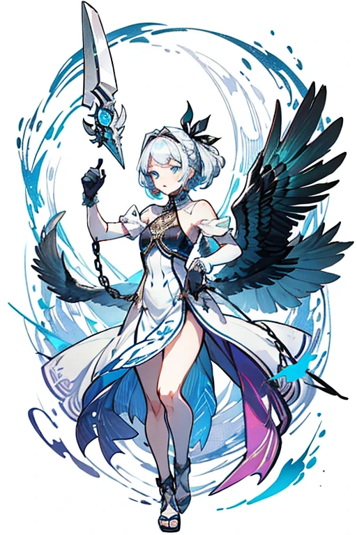 A stylish female assassin, 19 years old, with short hair and a deep voice. She embodies the essence of a phoenix. She wears a black leather jacket and denim shorts, with a dagger attached to her thigh. She stands confidently in an urban background, exuding a strong and rebellious attitude. Her appearance should subtly incorporate elements of a phoenix, such as fiery hair color or glowing eyes, but not too overtly.
