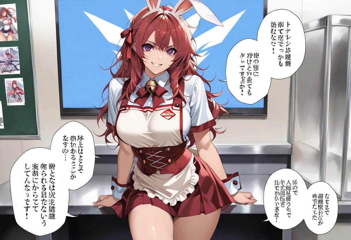 Kousaka honoka in a bunny suit , ecchi anime style, llchar, blue eyes,lovelive!, breasts, sexy, cowboy shot, sitting with her legs completely spread
